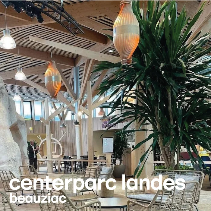 suspensions design bulm M et volupte XL au Center Parcs Les Landes de Gascogne