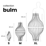 la sculpturale suspension bulm M. sur mesure